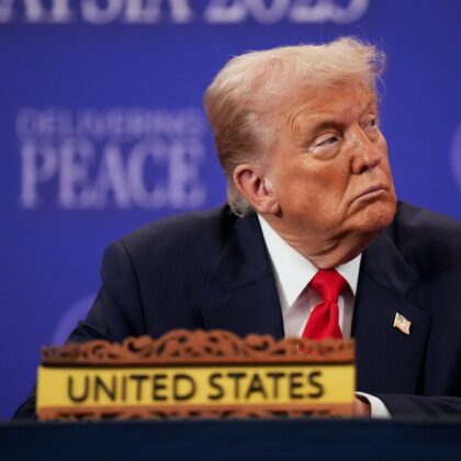 The White House Joins Console Wars: AI Image Shows Donald Trump as Master Chief Saluting a Flawed American Flag
