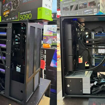 Gamer Builds Epic Quad-RTX 5090 Setup with GPUs Filling the Tower