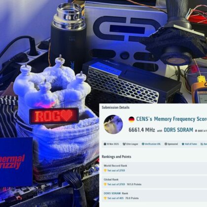 German Overclocker Achieves Astonishing 13,322 MT/s on DDR5 Memory, Shattering World Records
