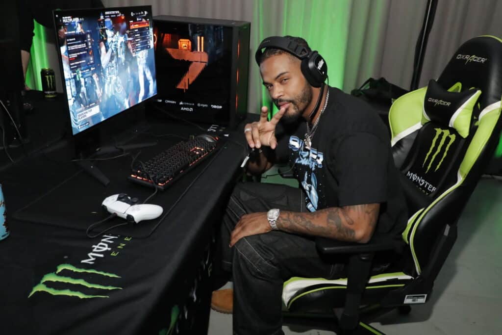 photograph of attendee at monster energy event