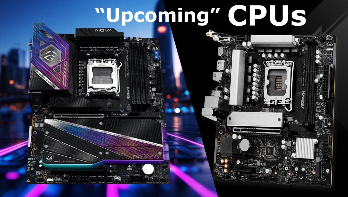 ASRock Unveils Fresh BIOS Update for 600/800-Series Boards: Ready for Next-Gen AMD and Intel CPUs