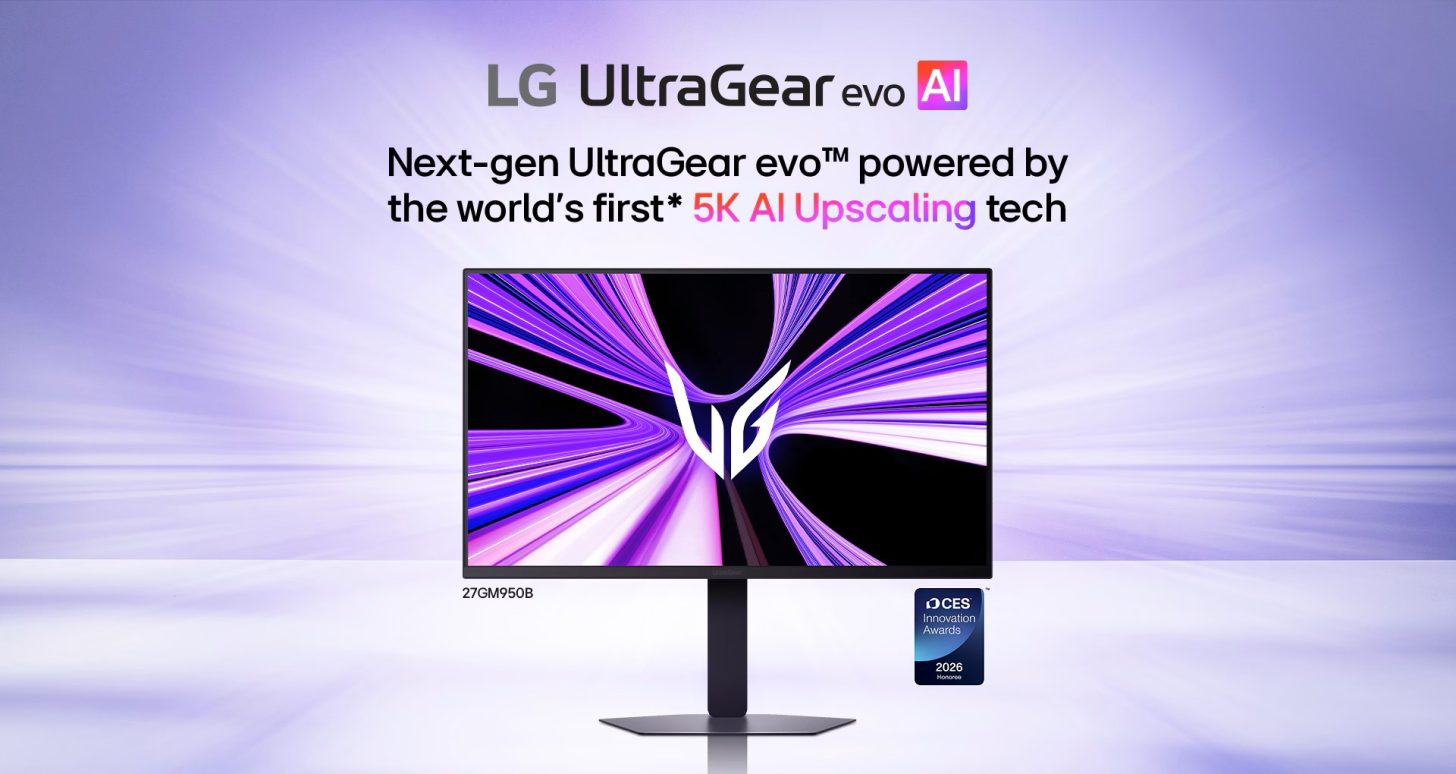 LG Unveils Specs for UltraGear evo Gaming Monitors Featuring AI Upscaling Technology